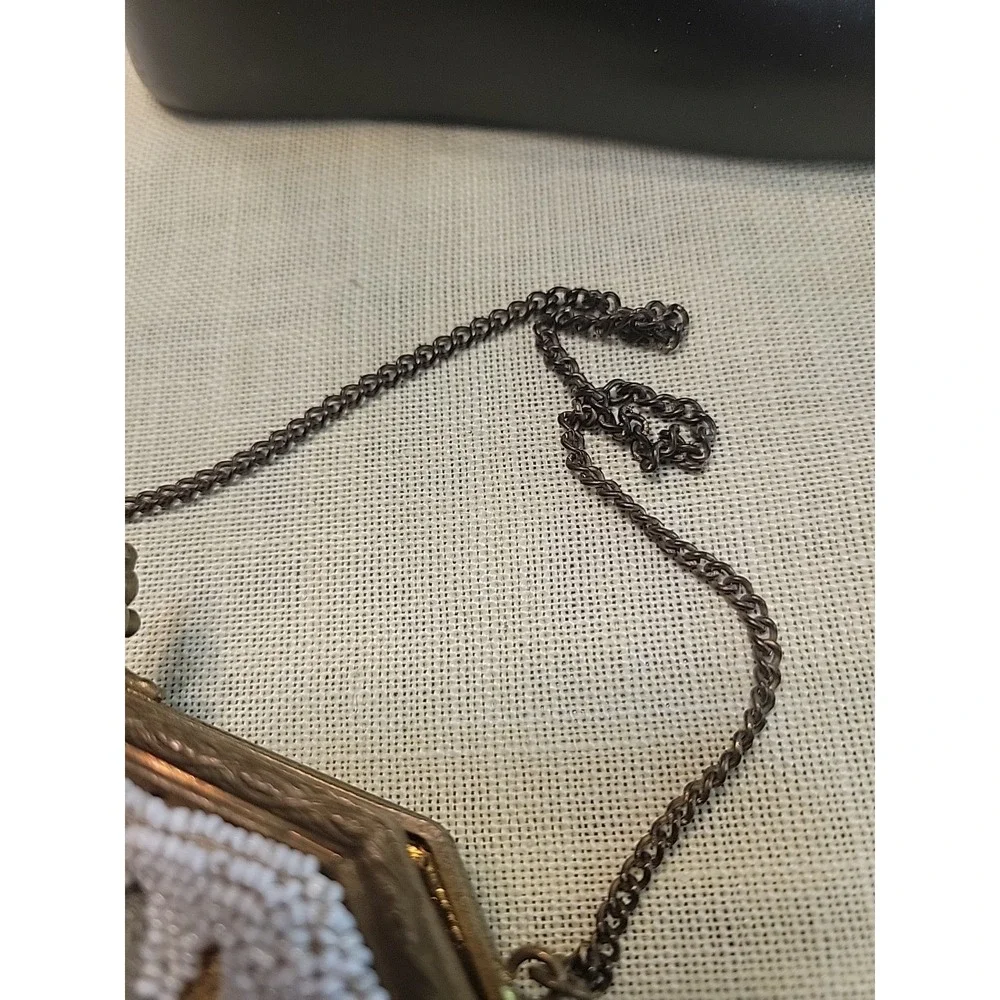 Vintage Longchamps France Beaded‎ Purse